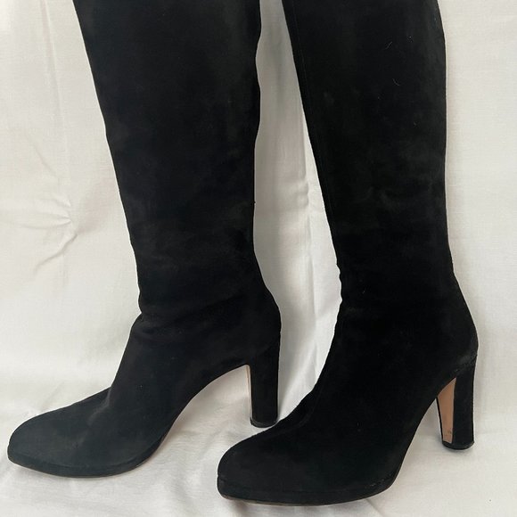Walter Steiger Black Suede Boots - Picture 1 of 4